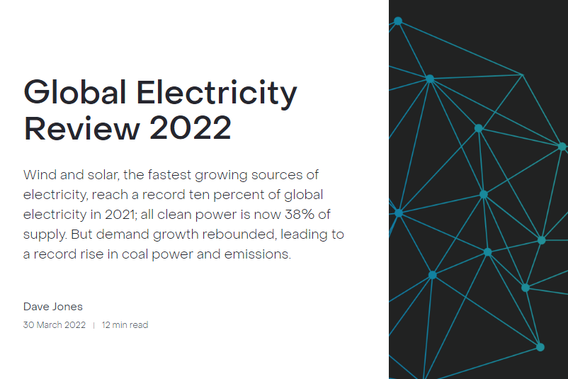 [EMBER] 국제 전력리뷰 2022(Global Electricity Review 2022) 썸네일