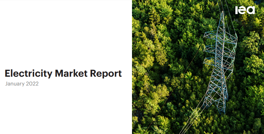 [IEA] 2022년 1월 전력 시장 보고서(Electricity Market Report January 2022) 썸네일